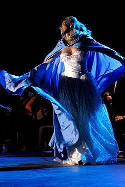 Christina Collier stars in 'Une Nuit a Broadway' in Nice's Theatre de Verdure