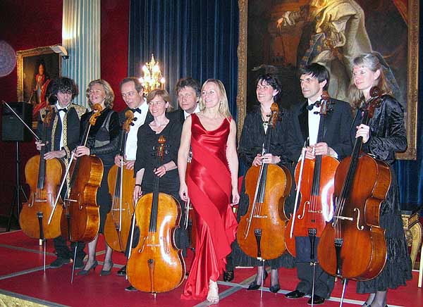 Christina Collier with Arc en Cello at the Negresco Hotel, Nice